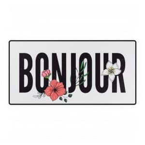 Desk Mats - Bonjour